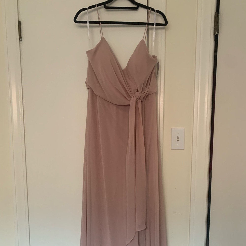 #Levkoff by Bill Levkoff frost rose chiffon bridesmaid dress